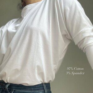 New (last one) Single Jersey three quarter sleeve top Black